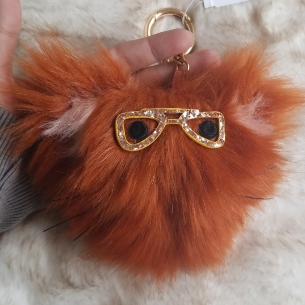 3/$20 🤓American Eagle Nerd Kitty Pom keyring
